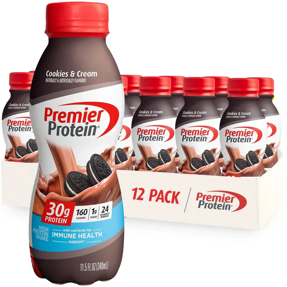 12-Pack Premier Protein Shake: 30g Protein, 1g Sugar