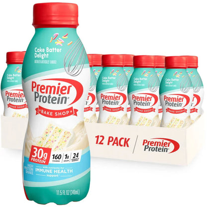 12-Pack Premier Protein Shake: 30g Protein, 1g Sugar