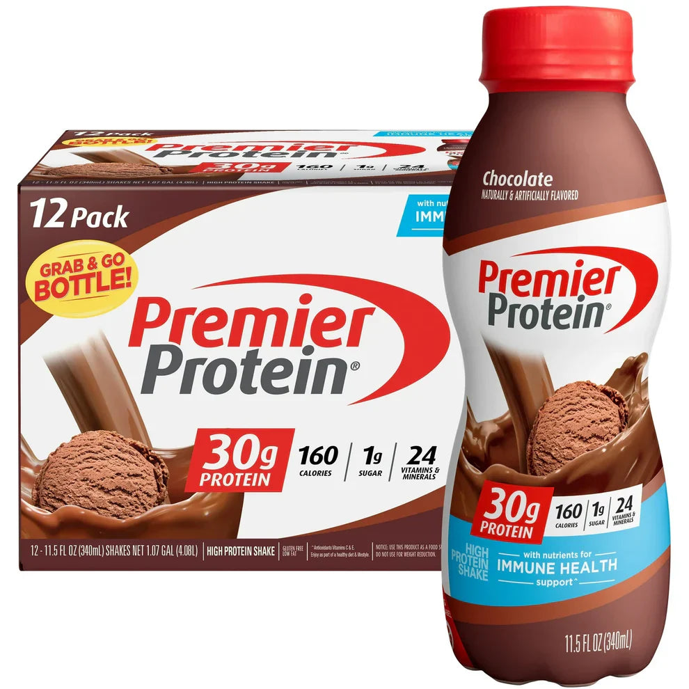 12-Pack Premier Protein Shake: 30g Protein, 1g Sugar