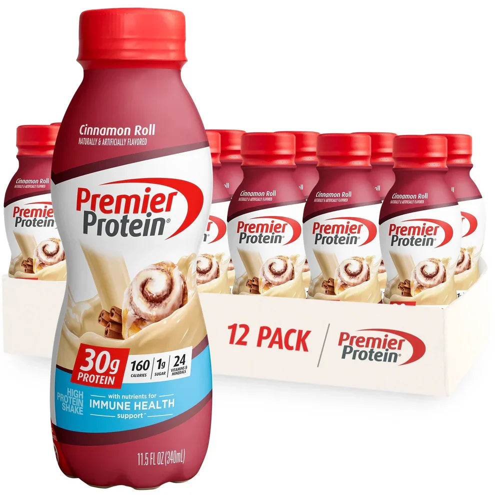 12-Pack Premier Protein Shake: 30g Protein, 1g Sugar