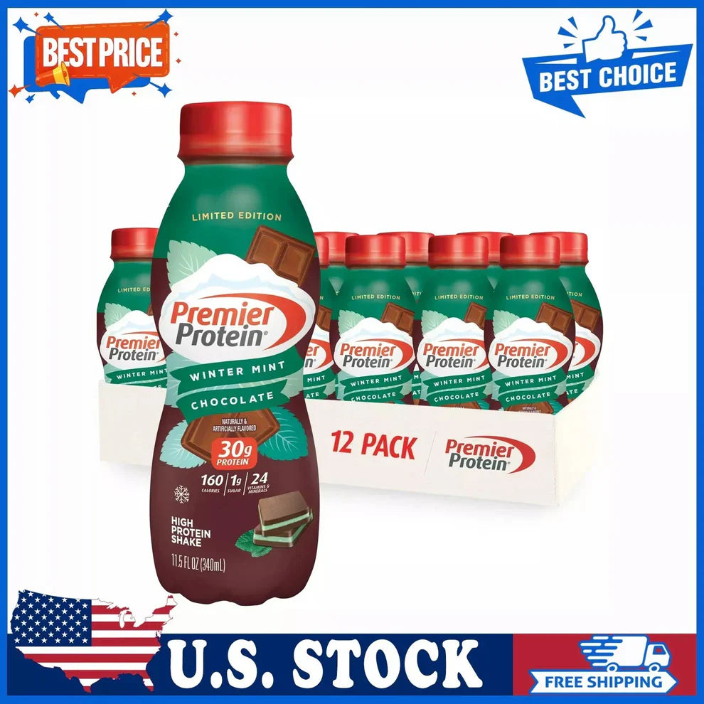 12-Pack Premier Protein Shake: 30g Protein, 1g Sugar
